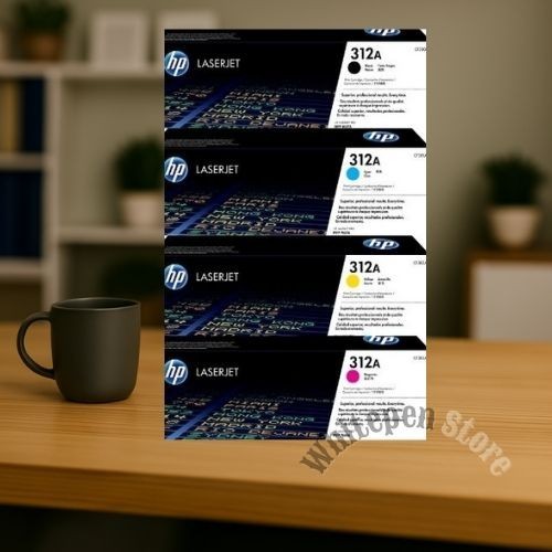 NEW HP 312A Toner Set Black Cyan Yellow Magenta Color LaserJet Cartridge 4-Pack