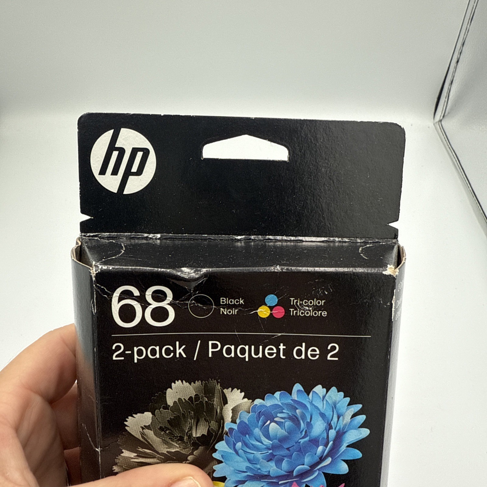 HP 68 2-Pack Black/Tri-color Original Ink Cartridge Combo, 6L6S2TN