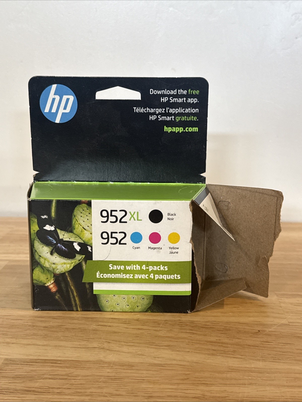 HP N9K28AN Black Cyan Magenta Yellow Ink Cartridge Genuine # 952XL 952 FEB/2025