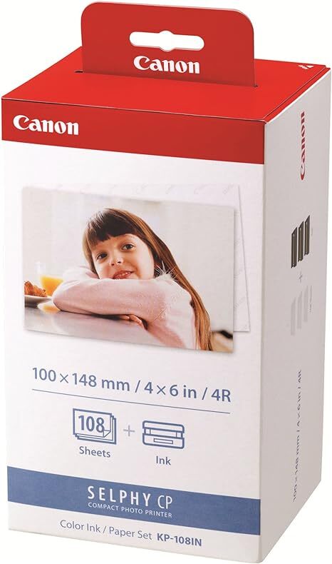 Canon KP-108IN printing Color Ink Paper Set for Canon Selphy CP1300 CP1200 Lot