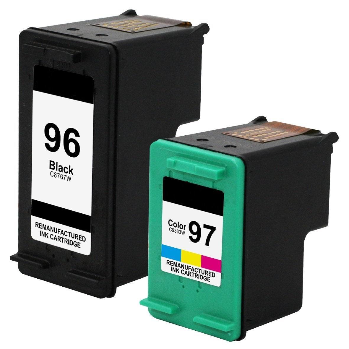 2 pack replace for HP 96 97 Ink for Deskjet 6940 6940dt 6980 6980