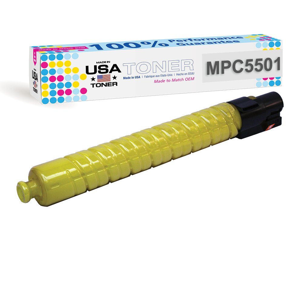 Yellow toner for Ricoh Aficio MP C4501, MP C5501