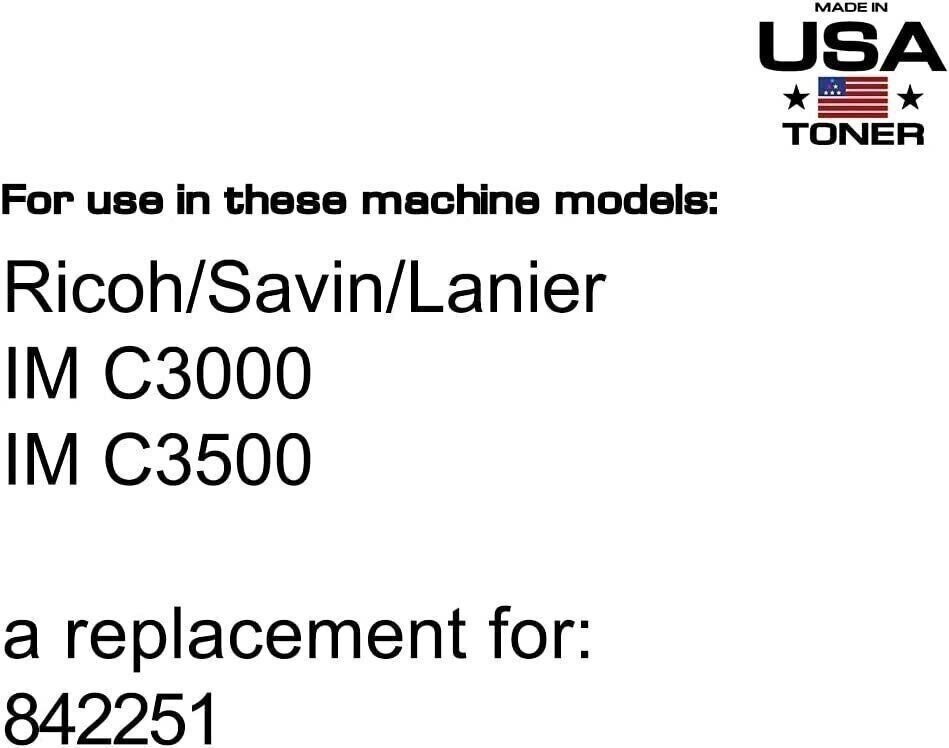 Compatible Ricoh Lanier Savin IM C3000, IM C3500, 842251 black toner