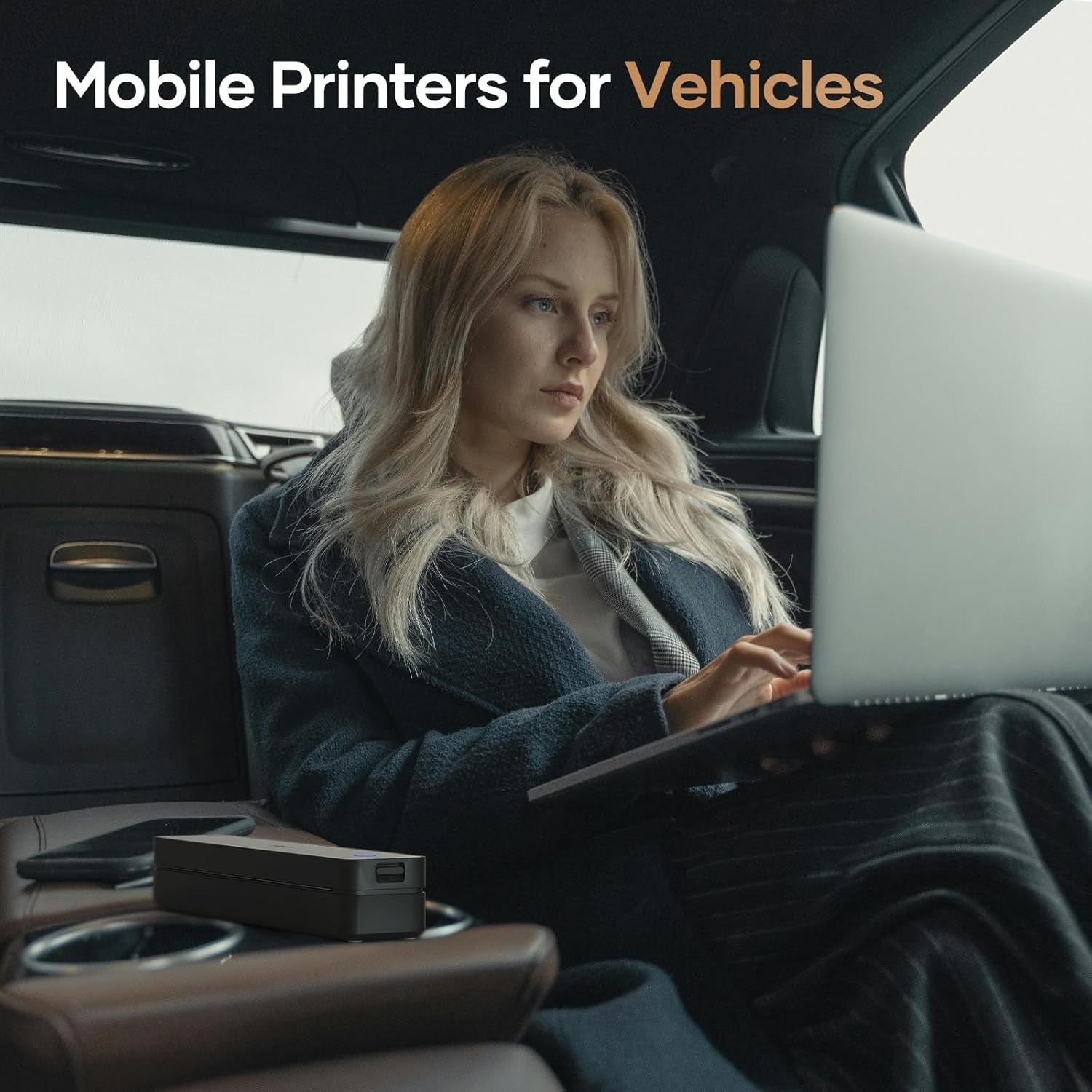 iDPRT Portable-Printer Wireless for Travel,300DPI Inkless Thermal Small Printers