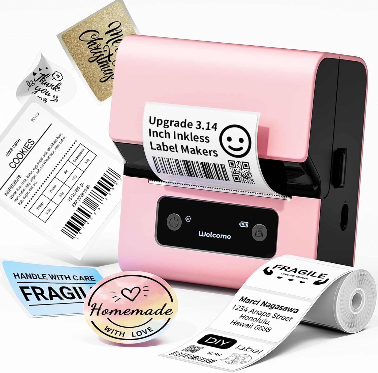 Phomemo M221 Barcode Label Printer Sticker Maker Bluetooth Thermal Printer Lot