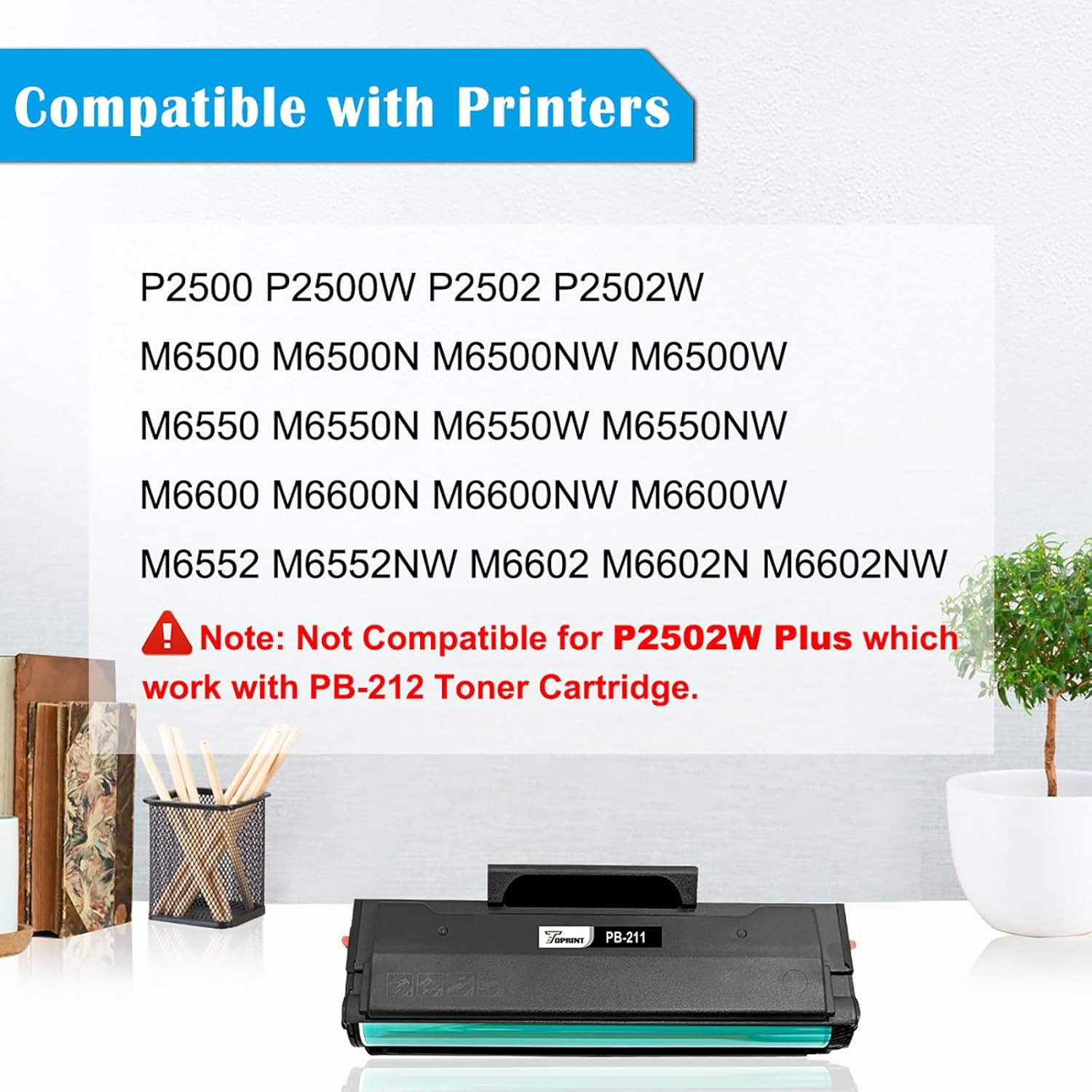 TOPRINT PB-211 PB211 PB-211EV PB211EV PB 211EV Compatible Toner Cartridge 1600 P