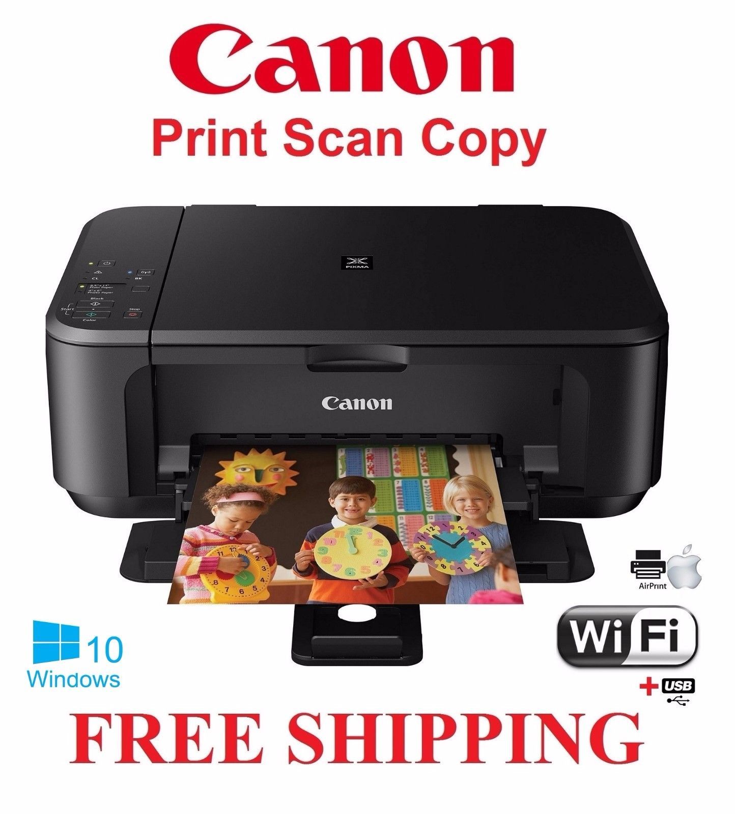 NEW Canon Pixma MG3620 (6420) All In One Wireless-Printer-Scan Copy-Holiday Sale