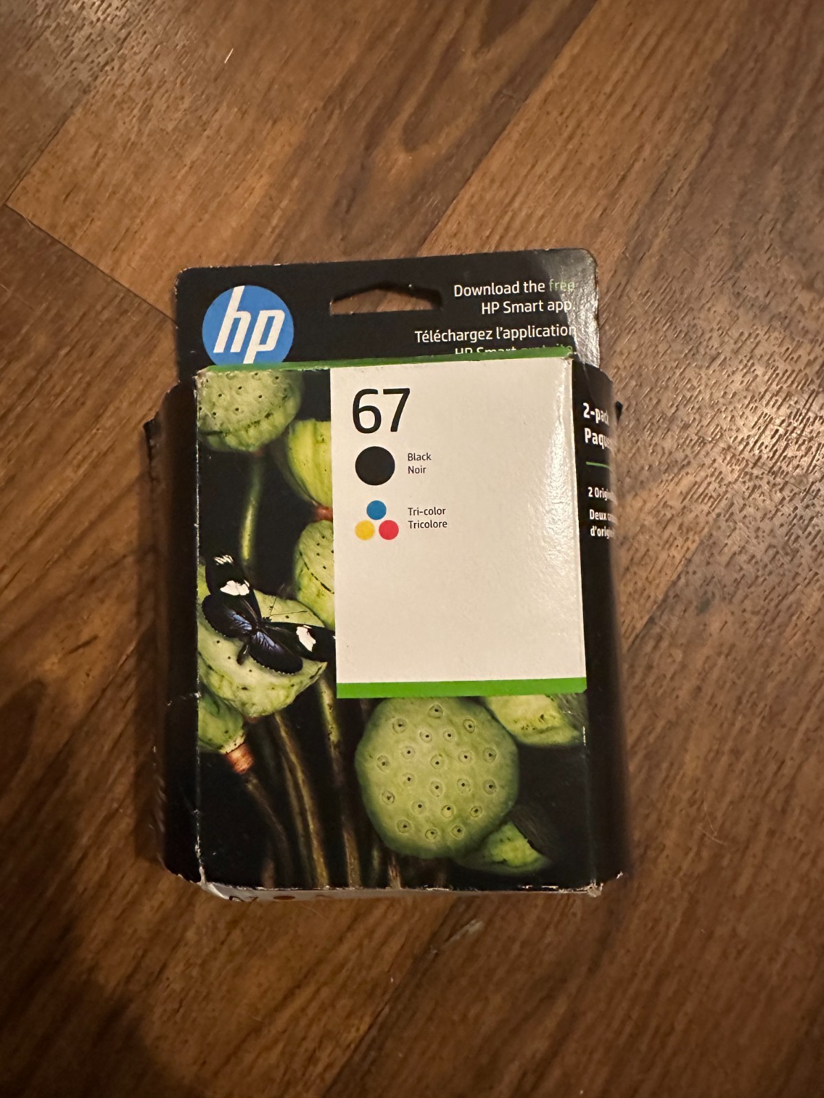 New HP Genuine 67 Black & Tri-Color Ink Cartridges Exp 04/2027