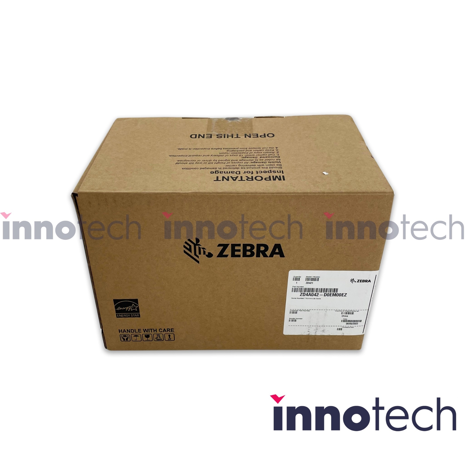 Zebra ZD4A042-D01M00EZ Barcode Label Printer New Sealed