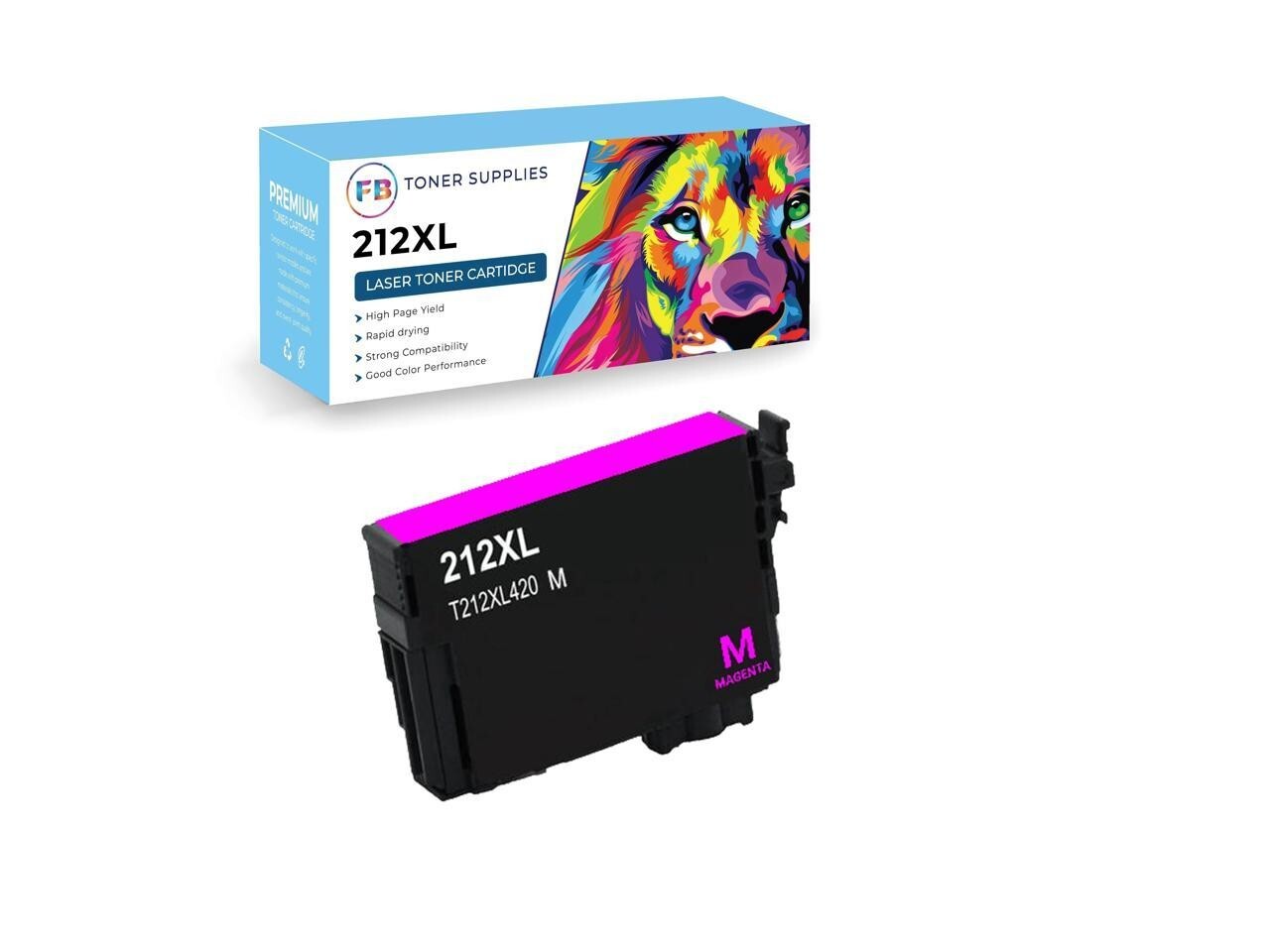 Ink Cartridges For Epson 212XL Workforce XP-4100 WF-2850 Printer Magenta