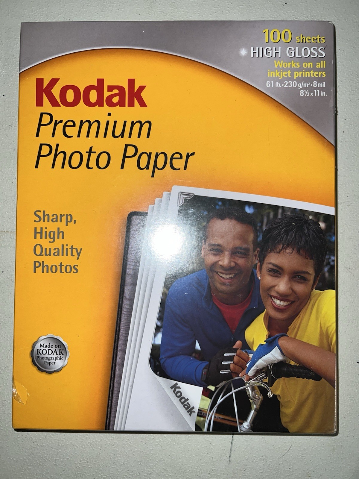 100 Count Kodak Premium Photo Paper High Gloss 8.5″x11″ Inkjet Printers