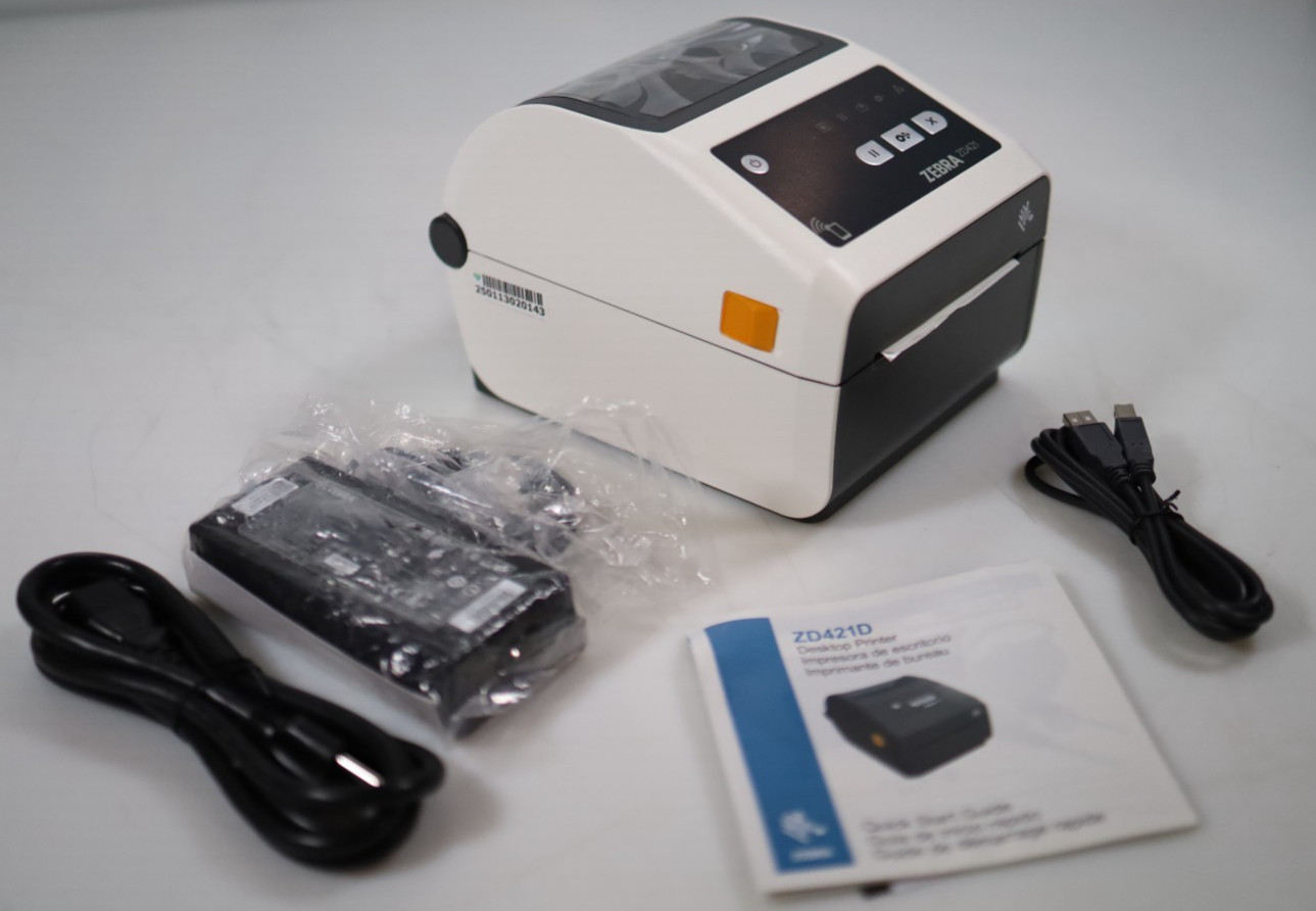 New Zebra ZD421D ZD4AH42-D01W01EZ 4″ Direct Thermal Label Printer 203dpi WiFi BT