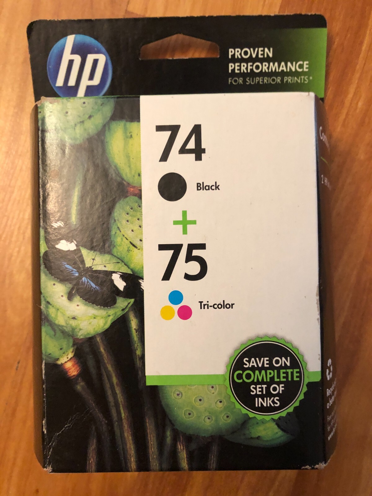 HP 74 Black & 75 Color Ink Cartridges Expired 12/13