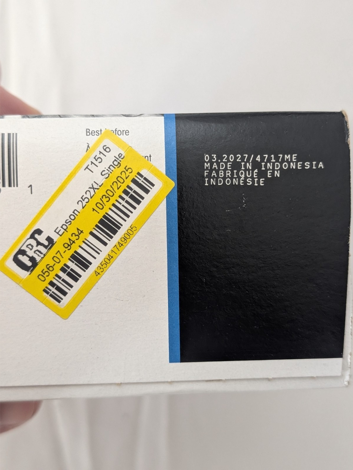 Genuine Epson 252XL Black High Capacity Ink Cartridge T252XL120 exp 03-2027