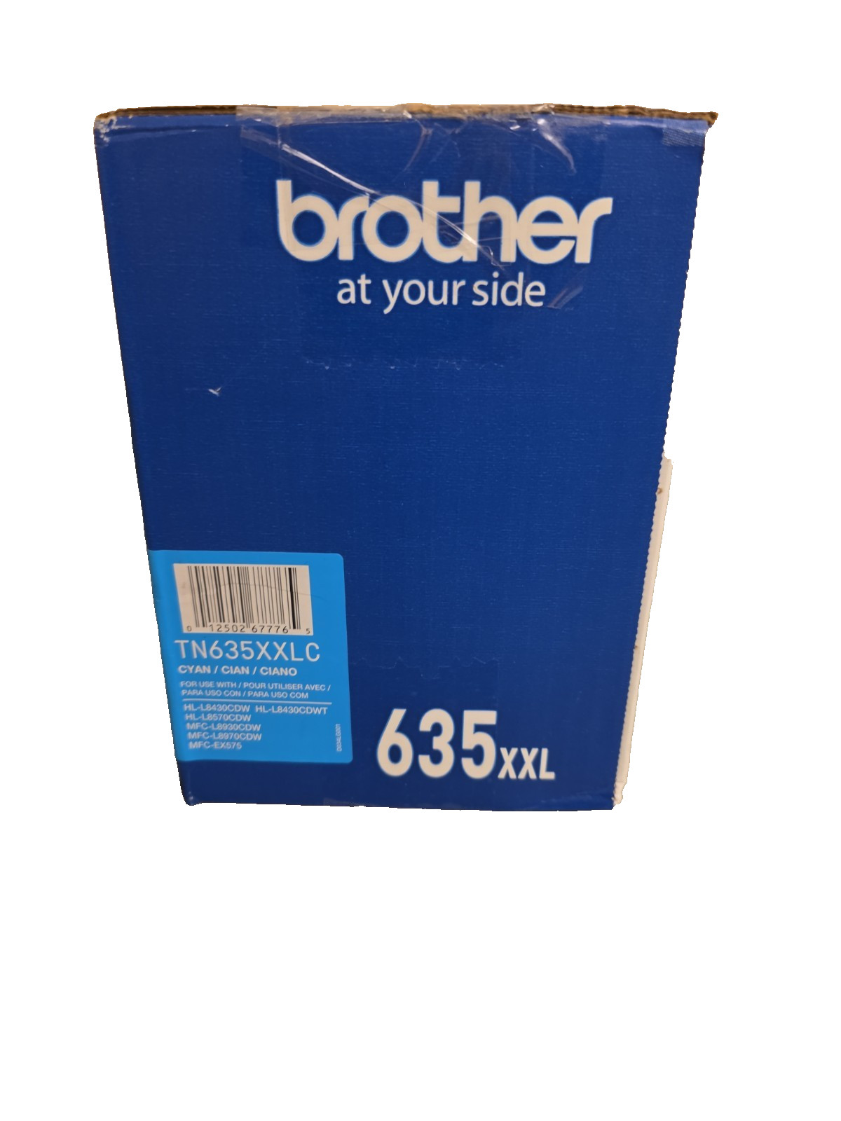 Brother TN635XXLC Super High Yield Toner Cartridge Cyan 6500 Pages OPEN BOX