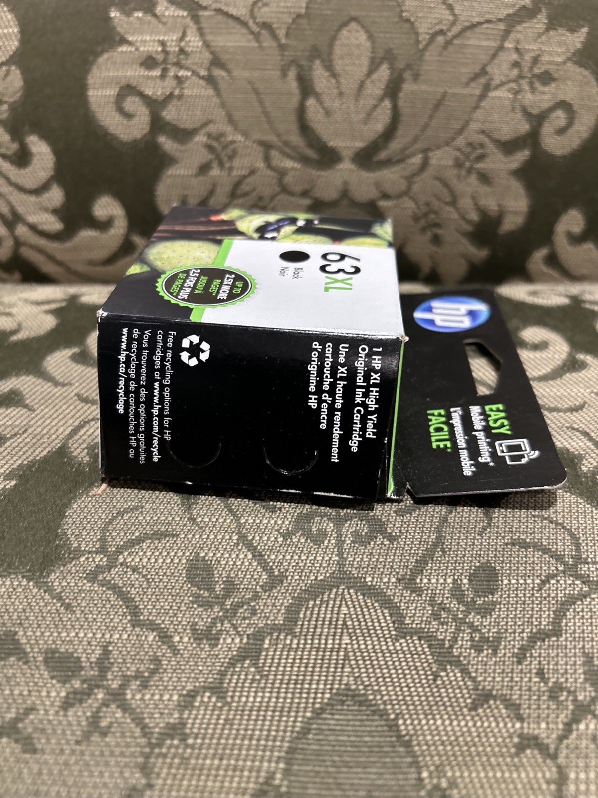 HP 63 XL Black Ink Cartridge High Yield Genuine OEM Original NEW in Box JUL 2017