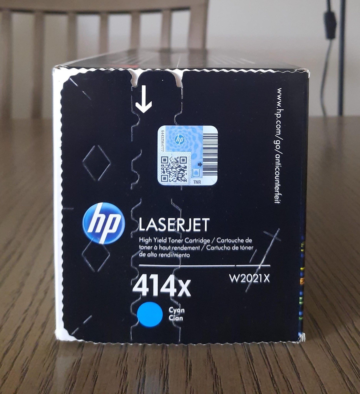 HP 414X High Yield Cyan Original LaserJet Toner Cartridge, ~6,000 pages, W2021X