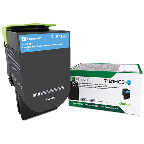 Lexmark CS417 (71B10K0-71B1H Color) Toners Cartridge Set