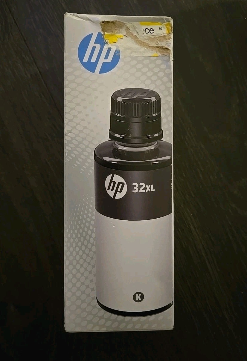 HP 32XL 135-ml Black Original Ink Bottle, ~6,000 pages, 1VV24AN