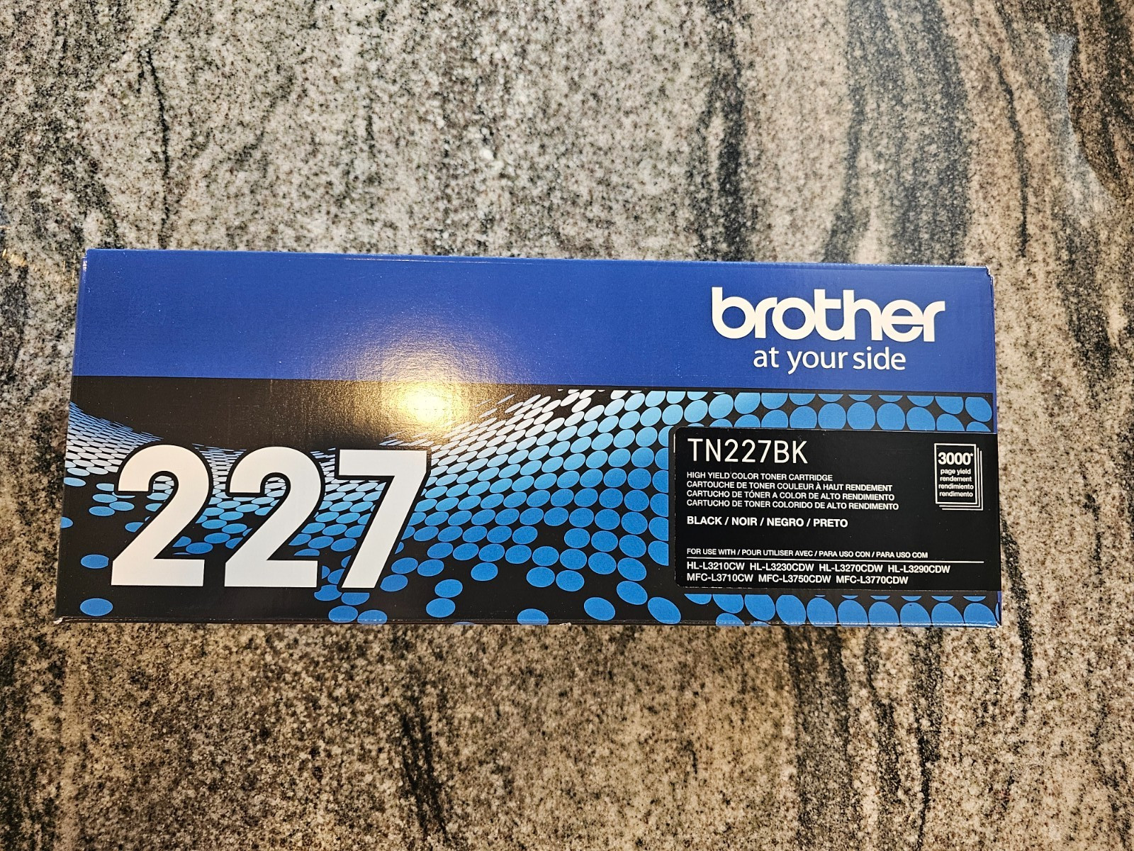Brother TN227BK – High Yield – Black Genuine/Original Laser Toner