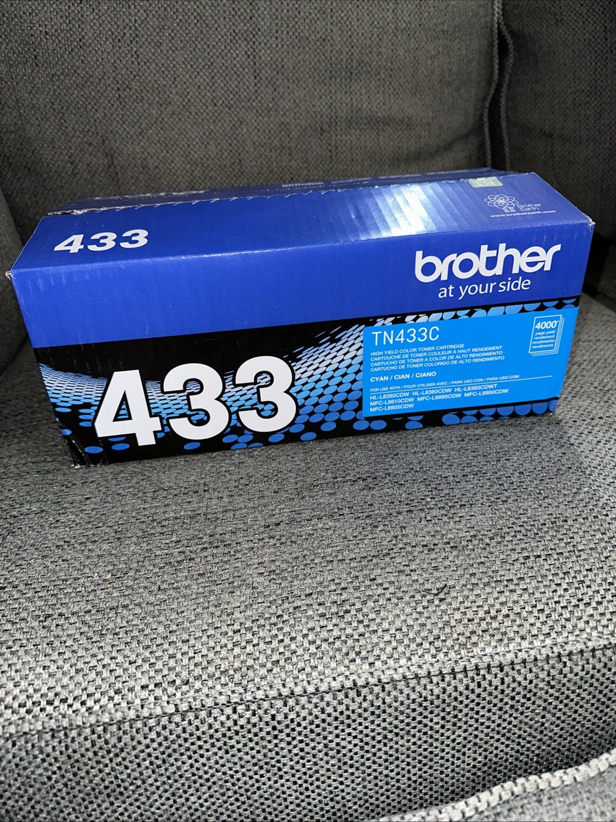 Brother TN433C High-Yield Toner Cartridge – Cyan