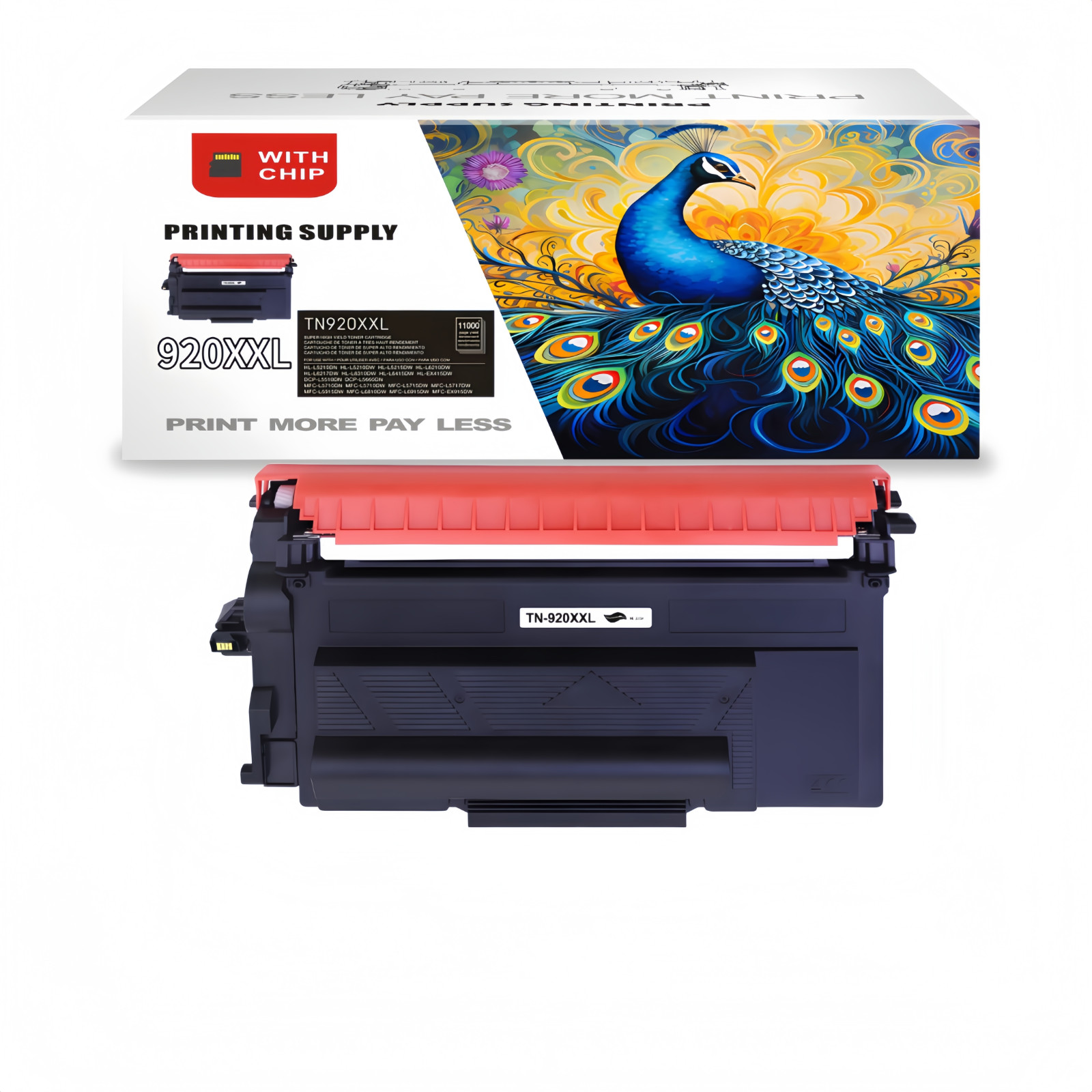 TN920XXL Toner Compatible for Brother TN920 HL-L5210 L5215 DCPL5510 MFCL5710