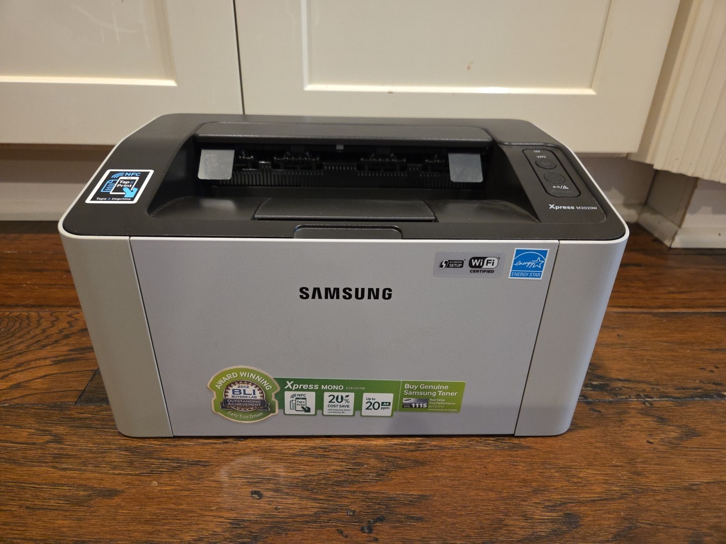 Samsung Xpress M2020W Wireless Monochrome Laser Printer NFC WiFi Tested Works