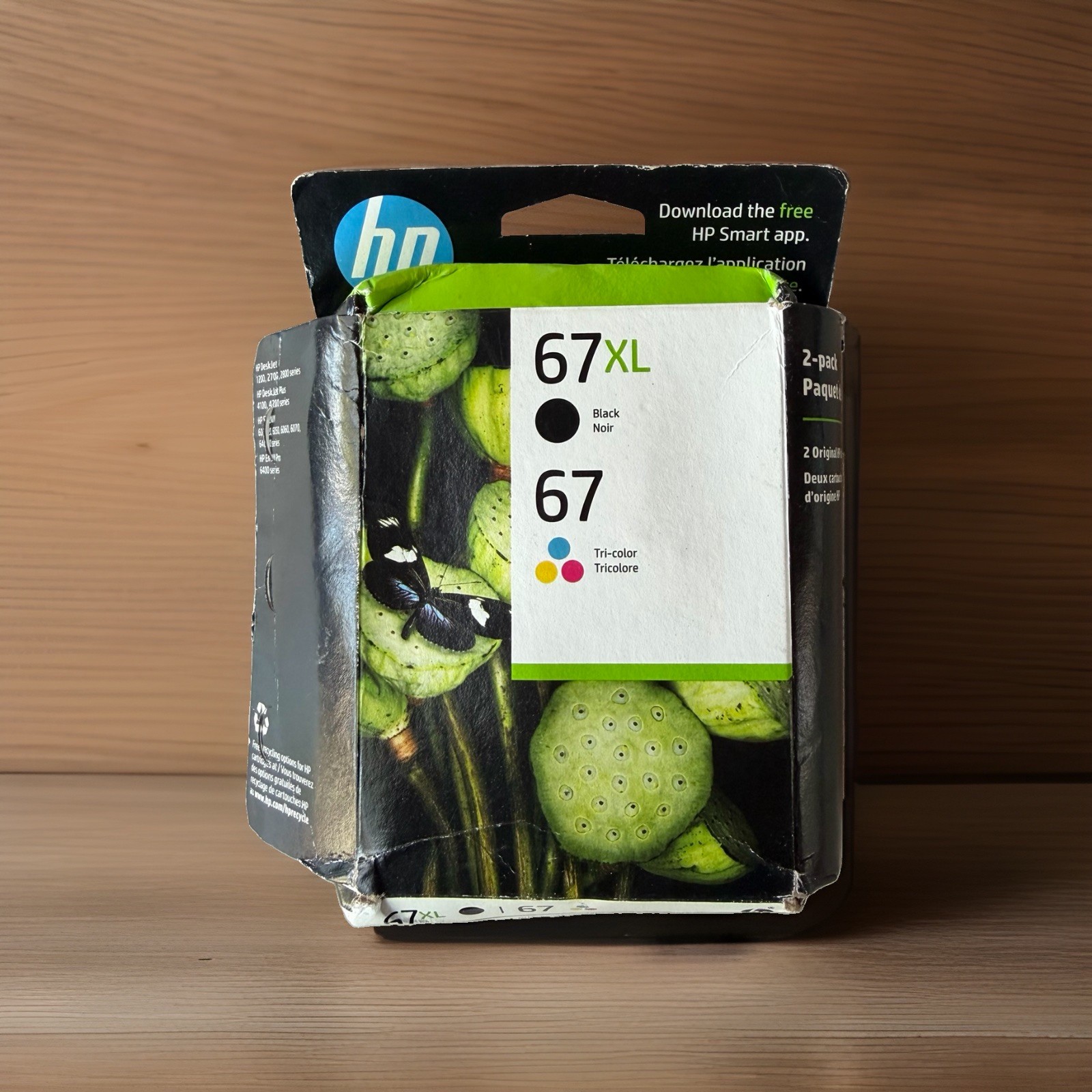 HP 67XL Black 67 Tricolor Ink Set 3YP30AN 3YM57AN 3YM55AN Exp 2027