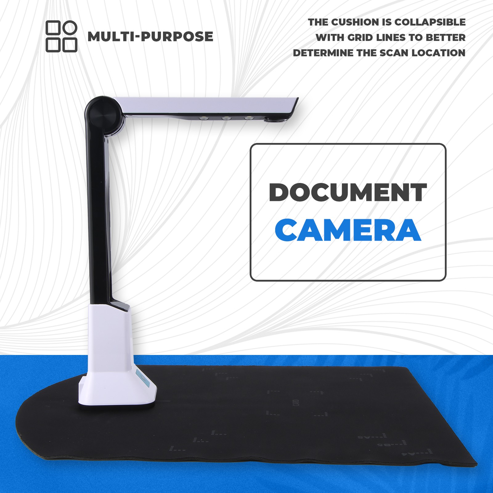Document Camera for Teachers, Portable USB Document Camera Scanner with2499