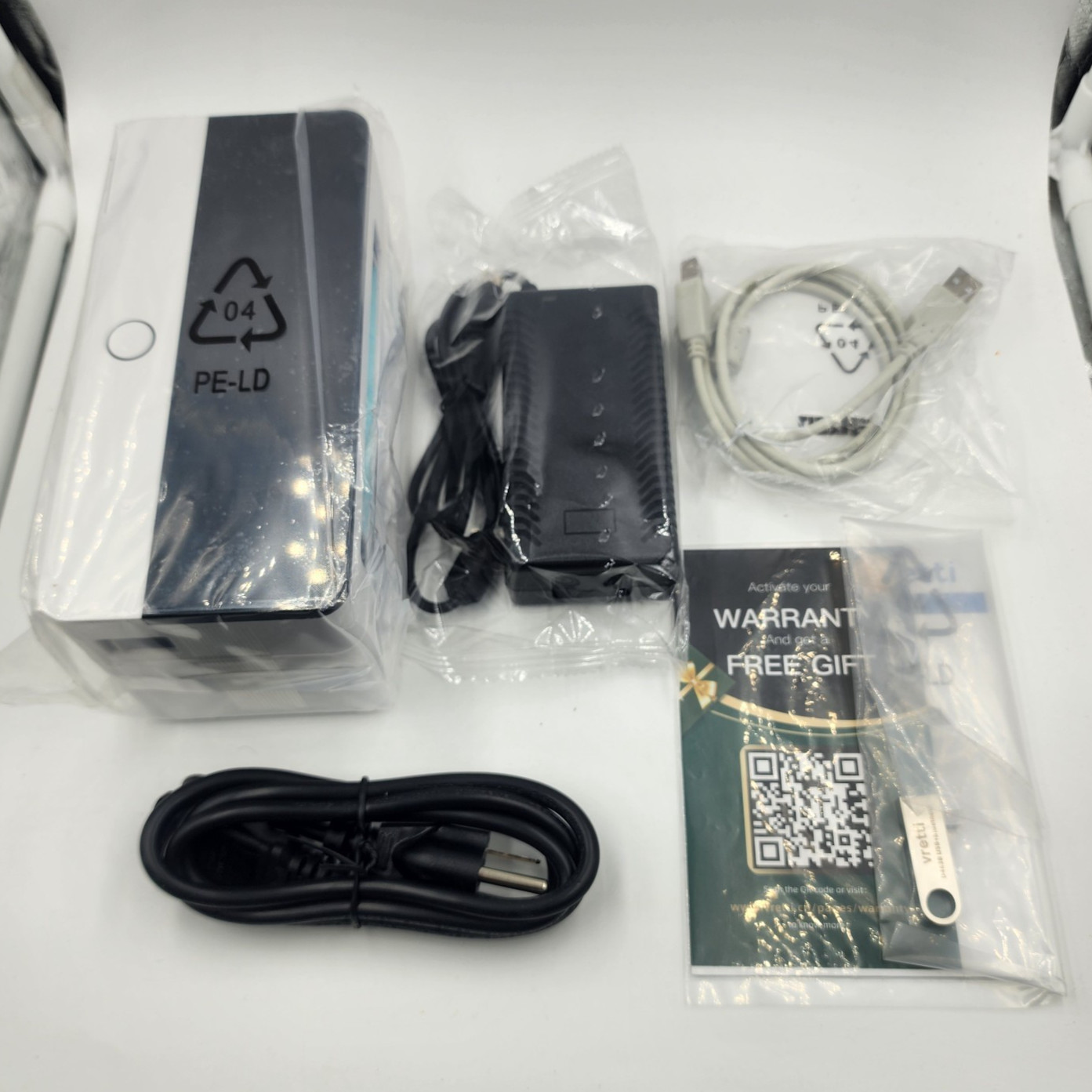 Vretti Mini Barcode Thermal Printer USB+Bluetooth