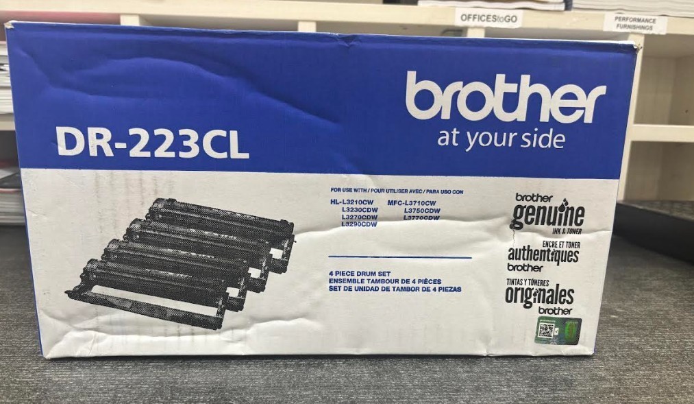 GENUINE BROTHER DR223CL 4 Piece Drum Unit HL-L3210CW/L3230CDW/3270cdw/3290cdw