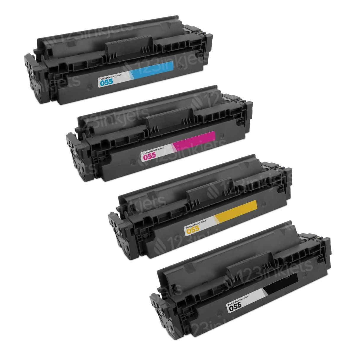 Toner Cartridge 4-Pack Replacement for Canon 055H 055 Toner Cartridges