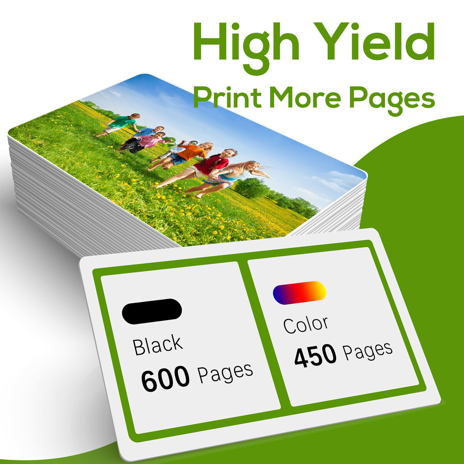 67XL Black Color Ink Compatible for HP 67 Deskjet 2700 2820e 4100e 4110e 4120e