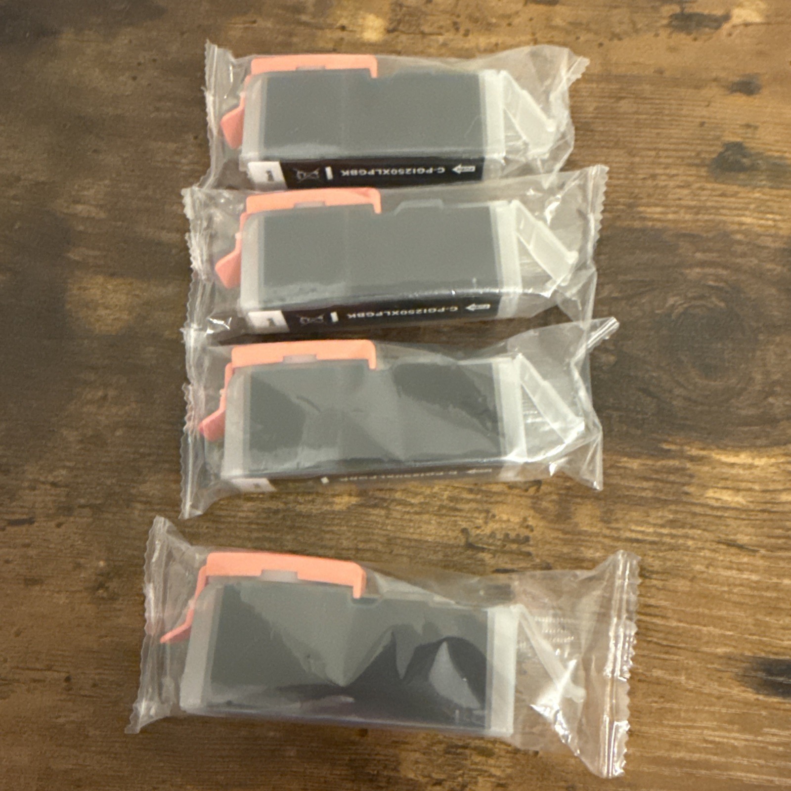 Canon PGI-250XL PGBK Black Genuine/Original Inkjet Ink Cartridge Lot Of 4