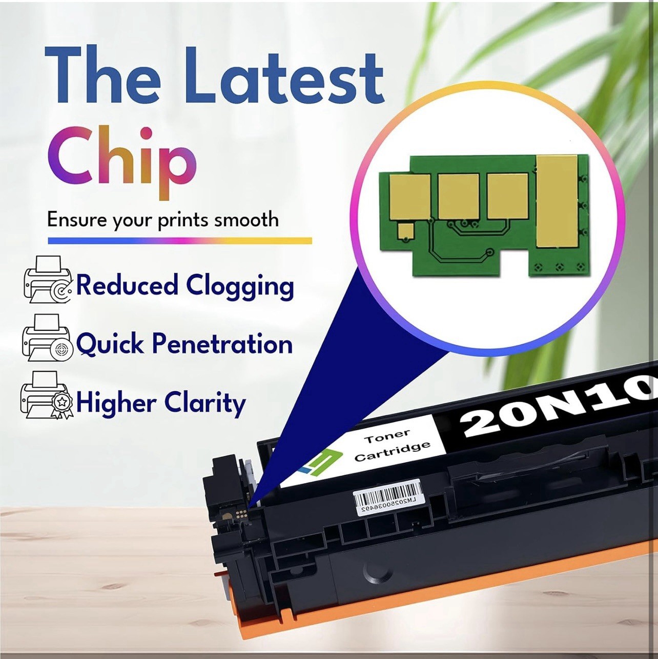 A107-20N10 4 Pack BCMY Toner Cartridge Replacement for CS331 CX331 CS431 Series