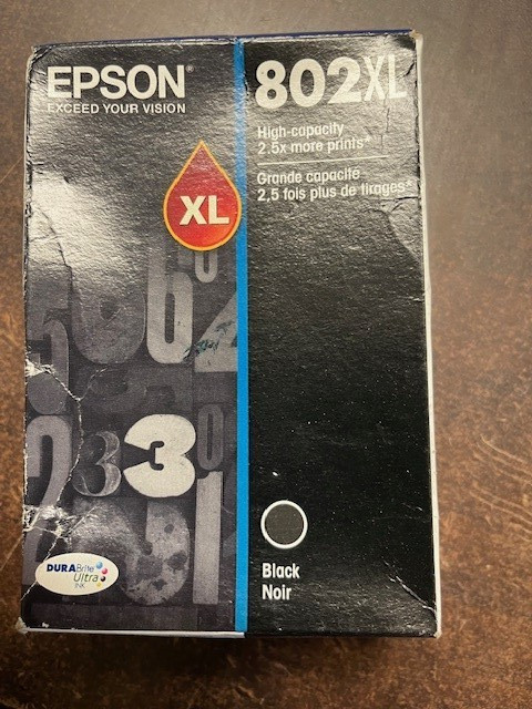 Epson 802XL High-Capacity Black Ink Cartridge EXP 04-2023