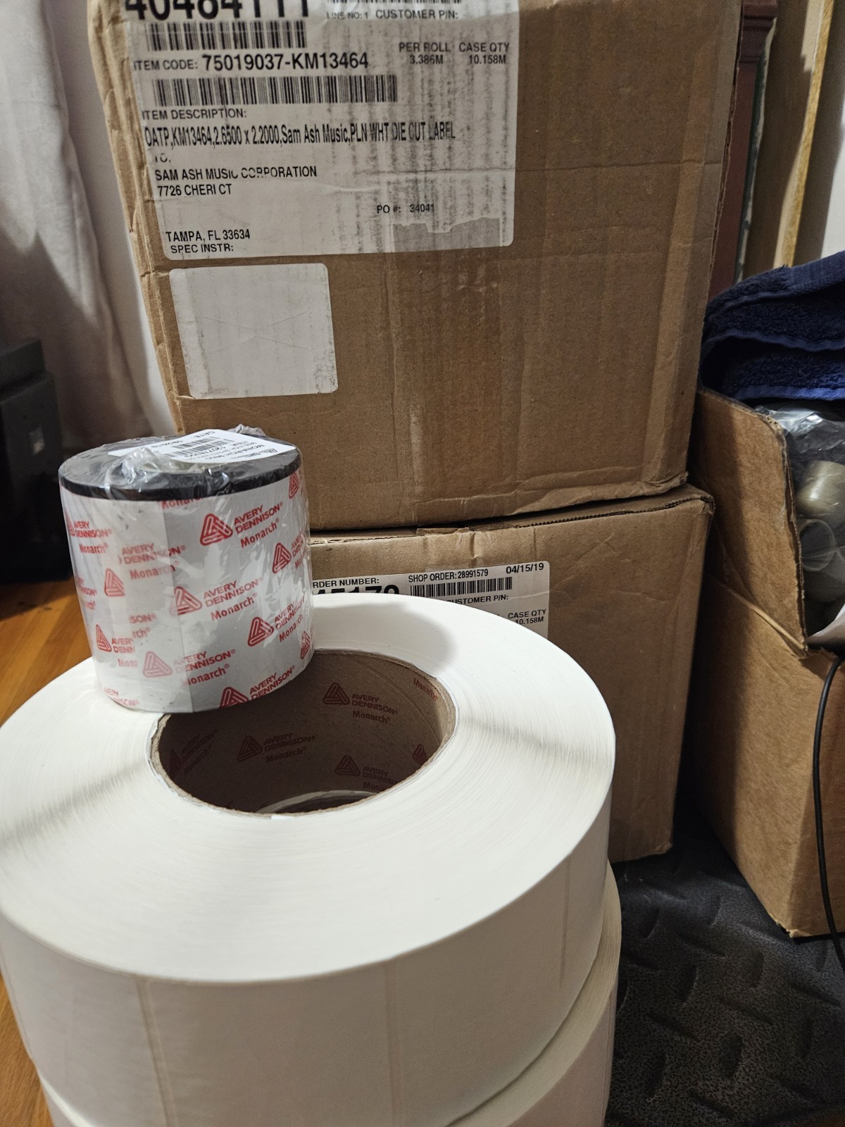 Avery Dennison ADTP1 Monarch Tabletop Thermal Label Printer USB Serial LAN