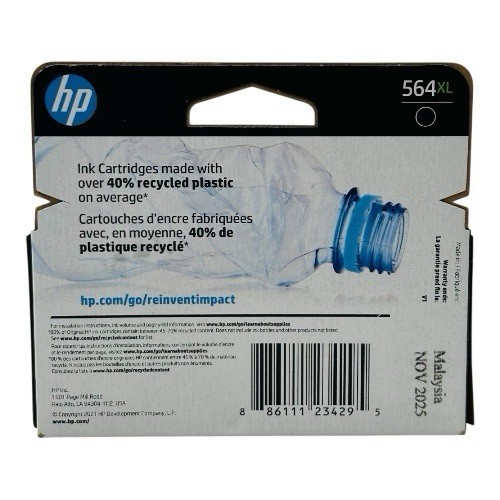 Genuine HP 564XL Black Ink Cartridge CN684WN EXP 2025 Sealed Box