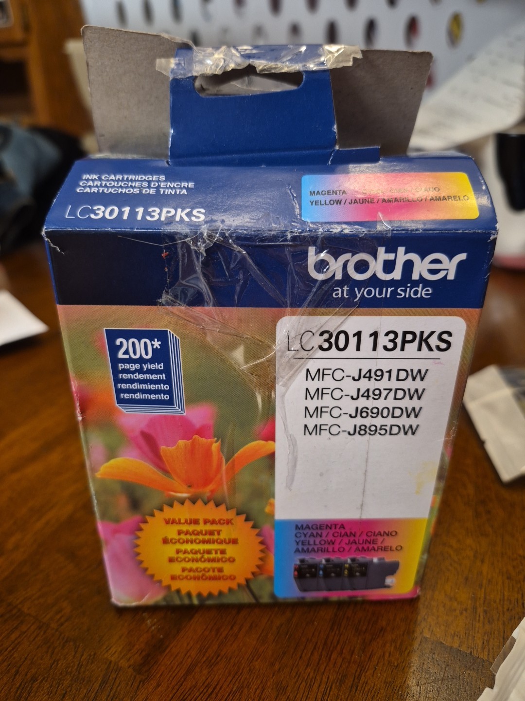 Bad Box Read! BROTHER Ink Cartridge LC30113PKS Magenta, Cyan, Yellow EXP 11/2026