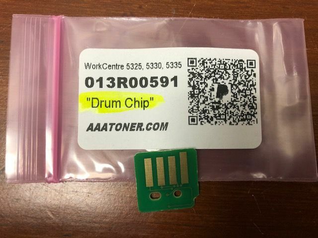 1 x DRUM Reset Chip ” 013R00591 ” for Xerox WorkCentre 5325/5330/5335 Refill