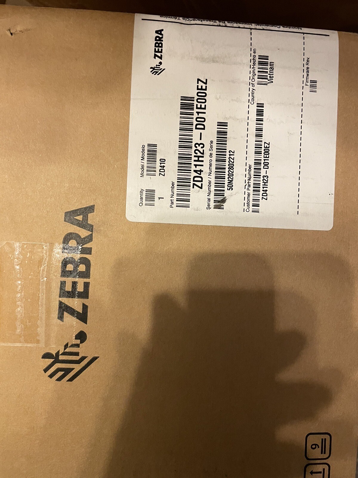 Zebra Wireless ZD410 DT 300dpi Label Ad Printer USB BT WiFi Network New In Box