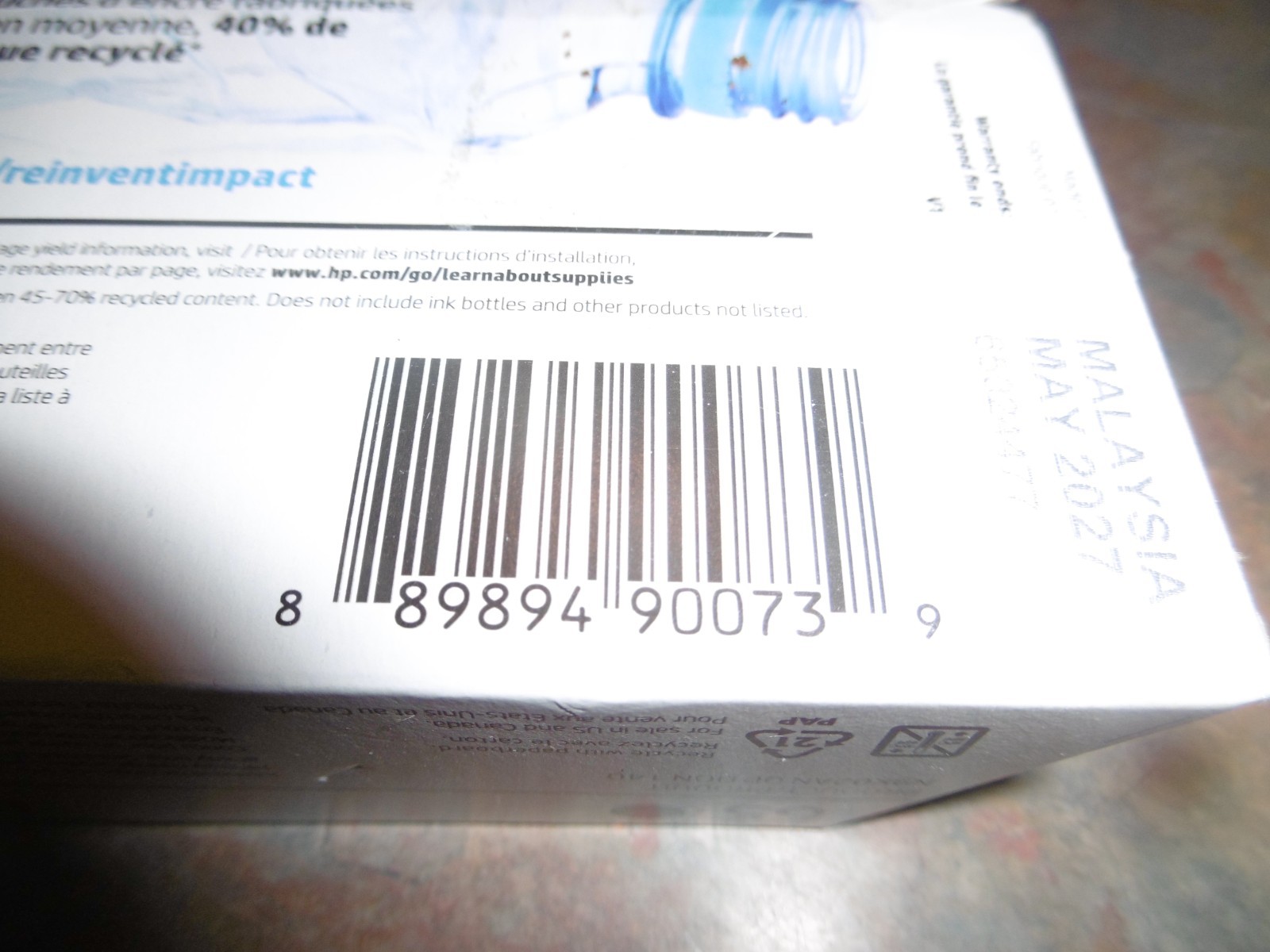 Original Genuine HP 65 Black Printer Ink Cartridge Sealed (expire date: May 2027