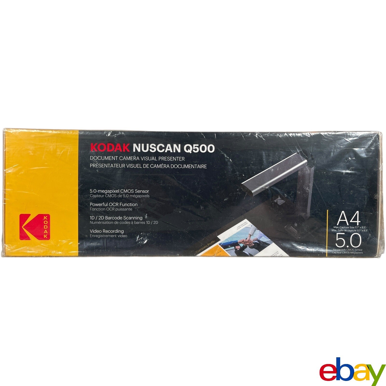 Kodak NUSCAN Q500 Document Camera Visual Presenter 5MP 2592 x 1944 5.0 Meagpixel