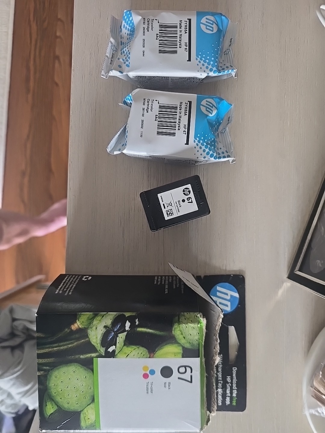 HP 67XL/67 2-Pack Ink Cartridges – Black/Tri-color (3YP30AN)