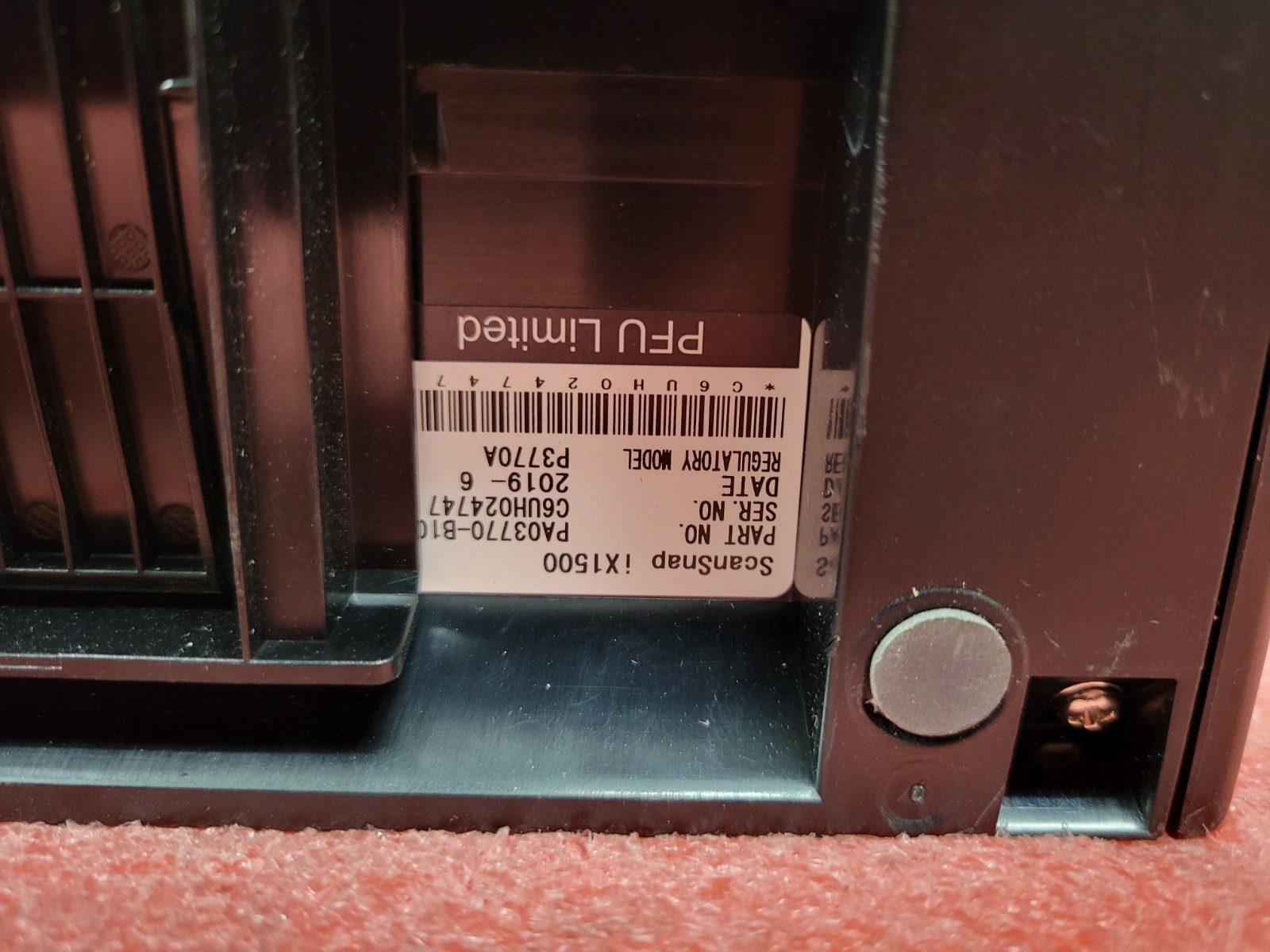 Fujitsu ScanSnap iX1500 Color Duplex Scanner *Tested Working* | O557