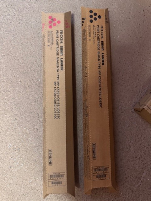 OEM- Genuine Ricoh Black Toner Cartridge MP C5501/C9155/LD655C