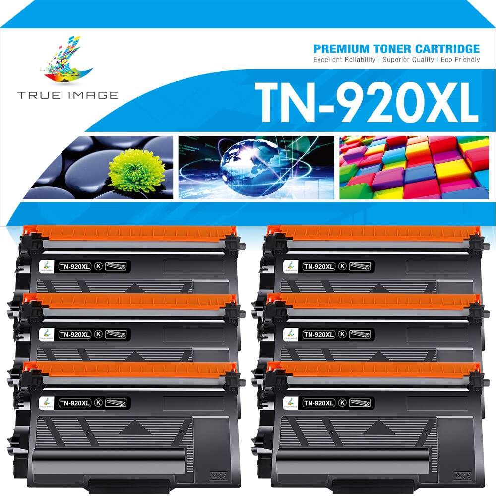 6 PACK TN920XL Toner Compatible With Brother TN-920 HL-L6210DW L6217DW L5710DW