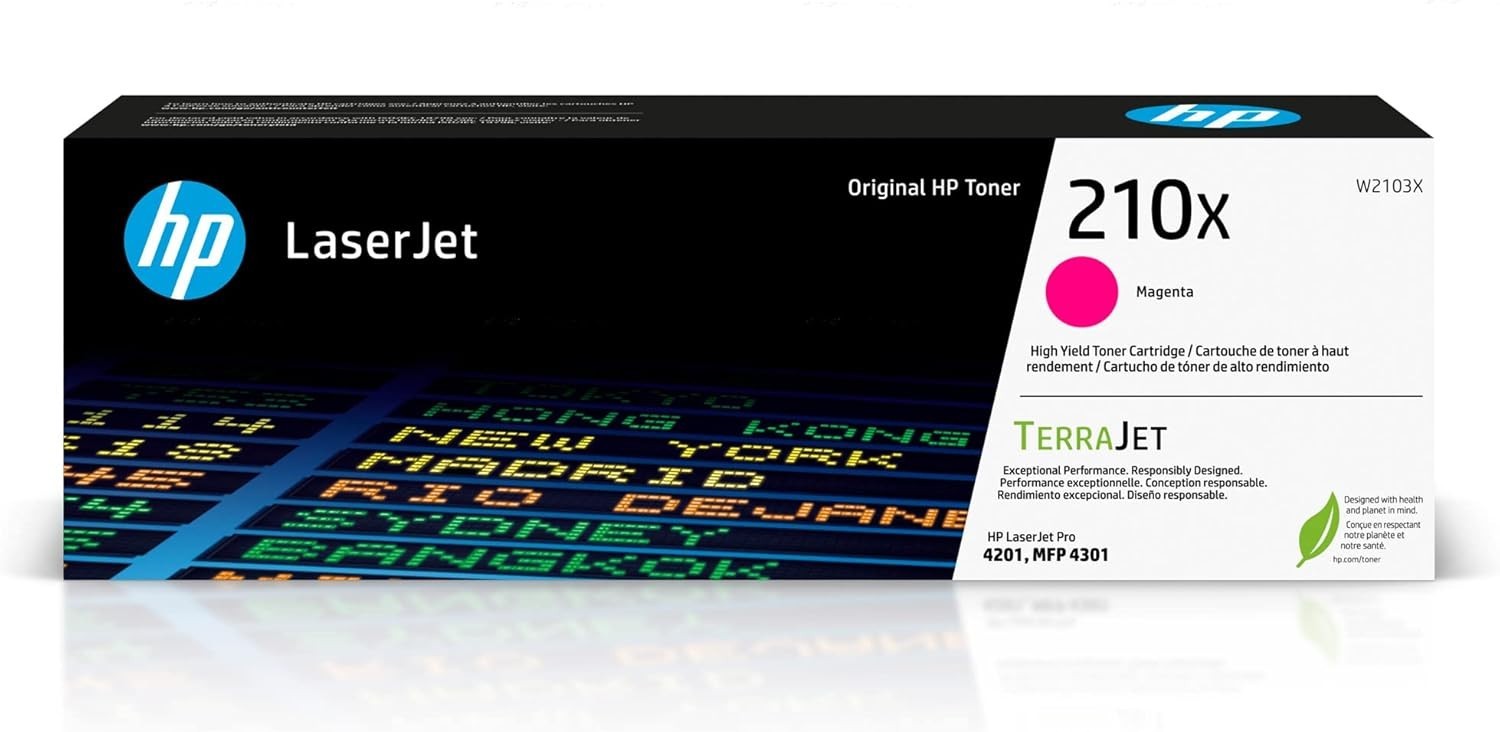 HP 210X Magenta High-Yield Toner Cartridge | W2103X LaserJet Pro 4201 – MFP 4301