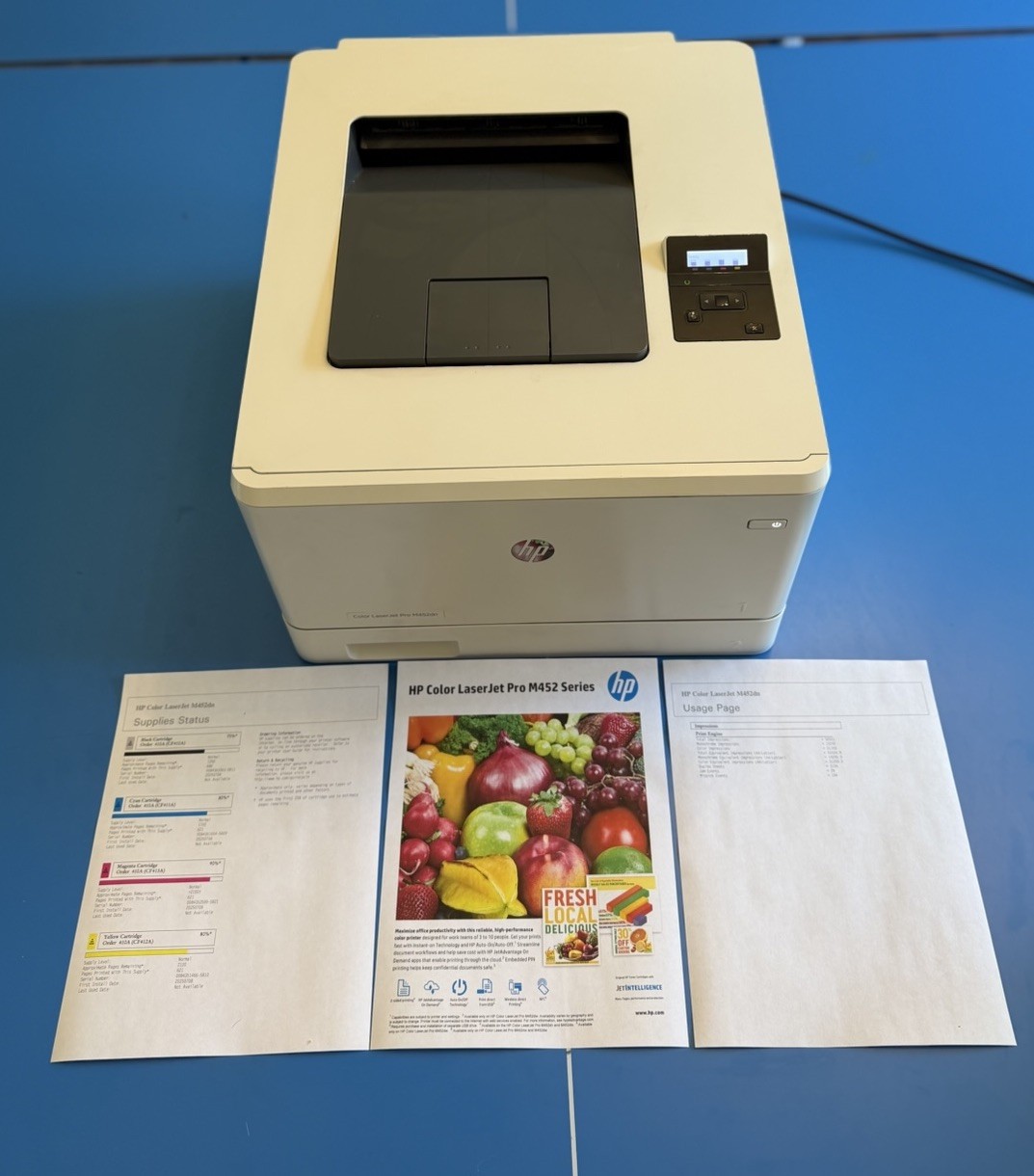 HP Color LaserJet Pro M452dn CF389A Duplex Network Printer w/ Toner 50K Pages