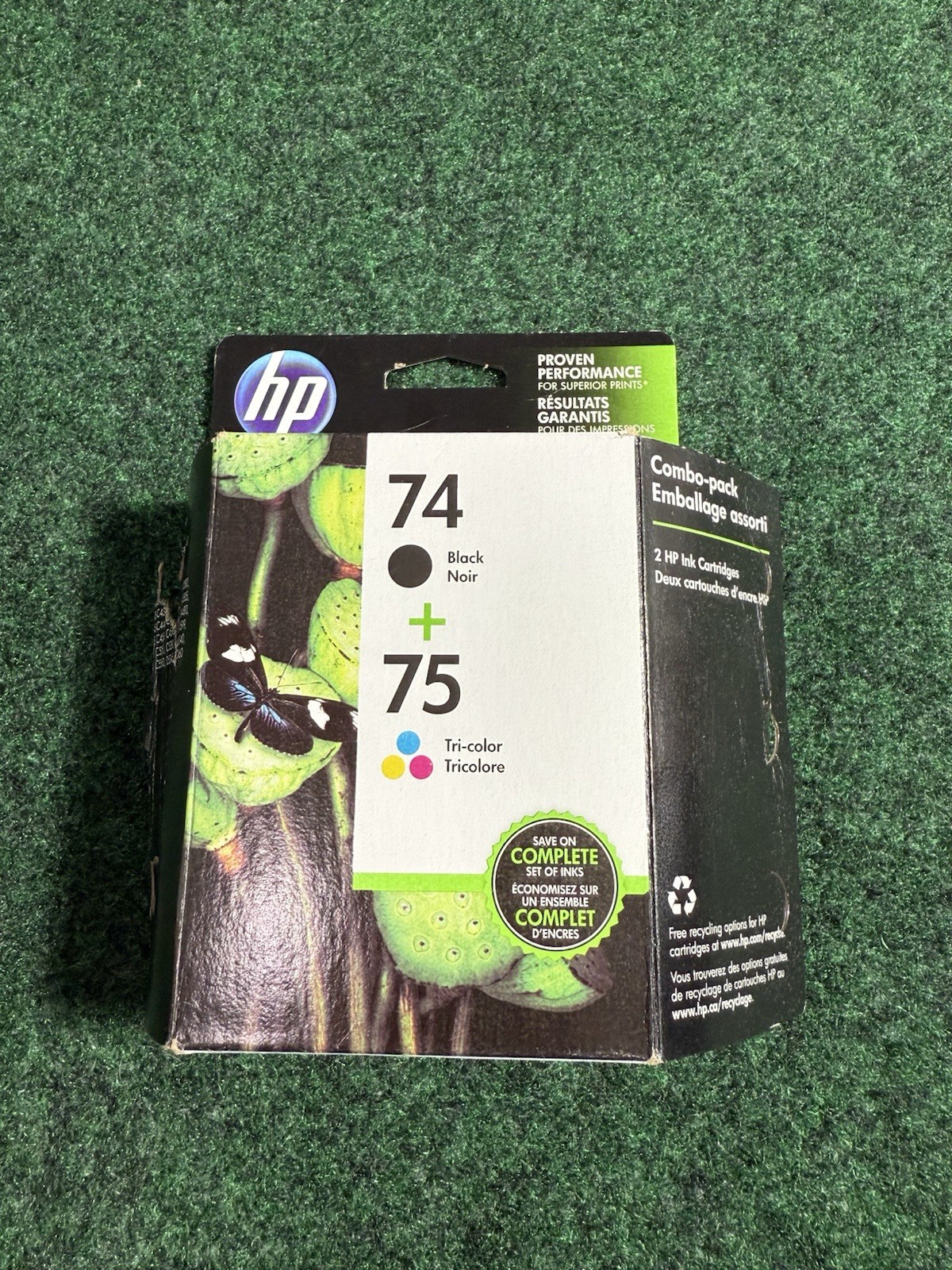 HP 74/75 Combo 2pk Ink Cartridges – Black, Tri-color (CC659FN#14) EXP 09/17
